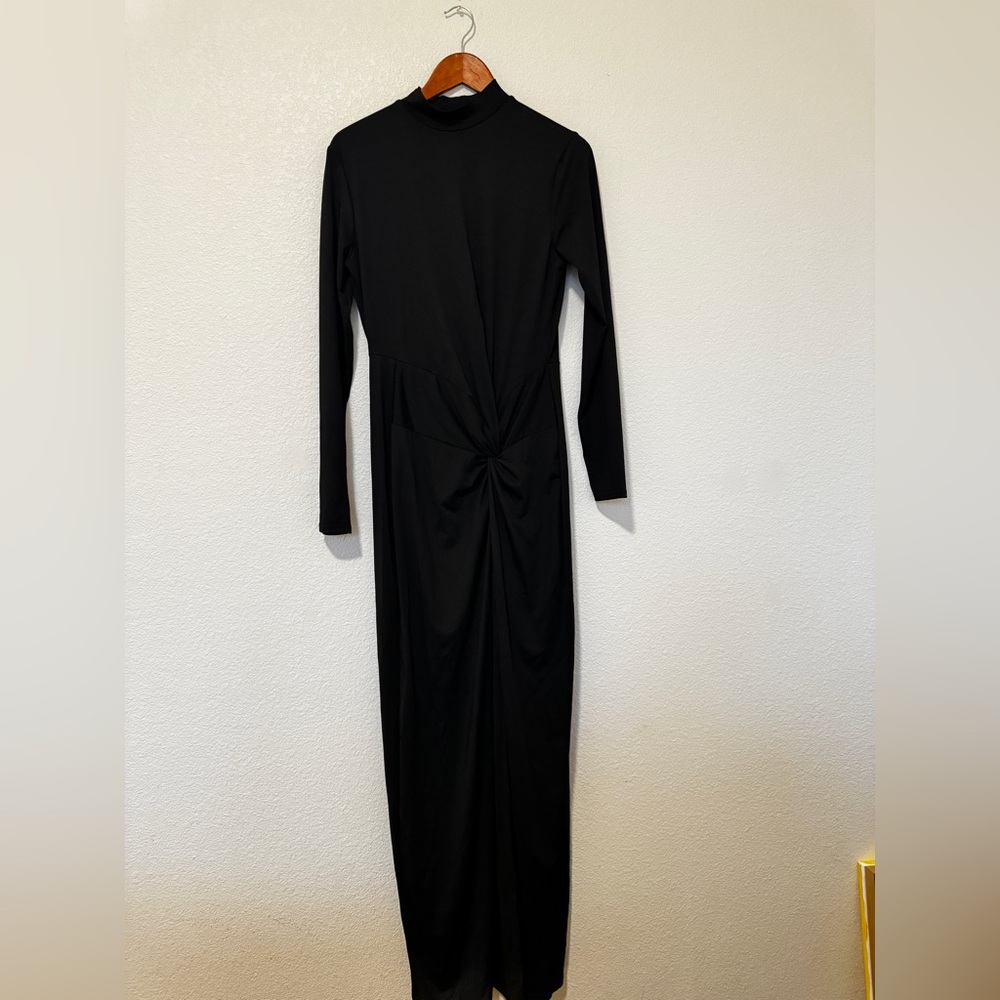 Elegant Black Long Sleeve Dress